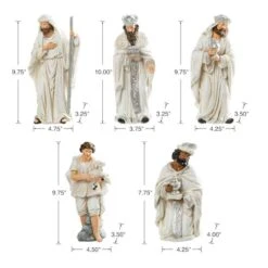 Glitzhome® Ivory Resin Nativity Figurine Set -Michaels X-Mas Decor D652339S 6