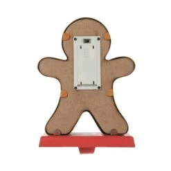 Glitzhome® 7.25'' Marquee LED Gingerbread Man Christmas Stocking Holder 19 Glitzhome® 7.25'' Marquee LED Gingerbread Man Christmas Stocking Holder -Michaels X-Mas Decor D652343S 8