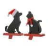 Glitzhome® Cat & Dog Metal Christmas Stocking Holder Set 2 Glitzhome® Cat & Dog Metal Christmas Stocking Holder Set -Michaels X-Mas Decor D652345S 1