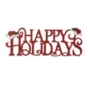 Glitzhome® 24'' HAPPY HOLIDAYS Metal Christmas Wall Décor -Michaels X-Mas Decor D652347S 1