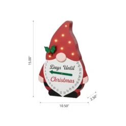 Glitzhome® 15'' Lighted Wooden Christmas Gnome Countdown Calendar 17 Glitzhome® 15'' Lighted Wooden Christmas Gnome Countdown Calendar -Michaels X-Mas Decor D652350S 7