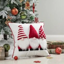 Glitzhome® 3D Heavy Knitted Gnome Pillow 14 Glitzhome® 3D Heavy Knitted Gnome Pillow -Michaels X-Mas Decor D652357S 2