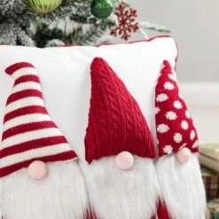 Glitzhome® 3D Heavy Knitted Gnome Pillow 13 Glitzhome® 3D Heavy Knitted Gnome Pillow -Michaels X-Mas Decor D652357S 4