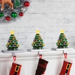 Green Tree Illuminated Stocking Hanger -Michaels X-Mas Decor D657834S 3