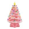 14" Pink Nostalgic Christmas Tree 2 14" Pink Nostalgic Christmas Tree -Michaels X-Mas Decor D657849S 1