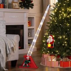 44" Santa's LED Christmas Crane 7 44" Santa's LED Christmas Crane -Michaels X-Mas Decor D657855S 2