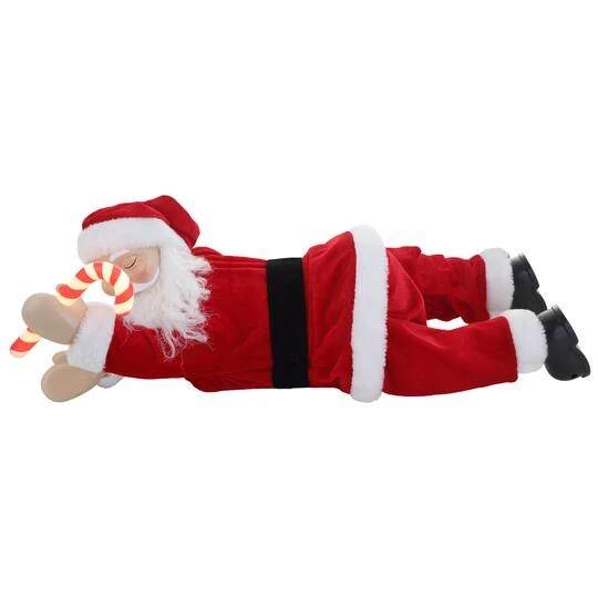 19.5" Lighted Sleeping Santa 6 19.5" Lighted Sleeping Santa - Image 4