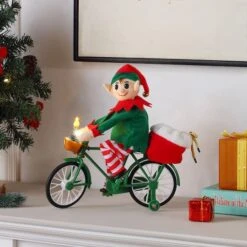 11.5" Elf Cycler -Michaels X-Mas Decor D657869S 3