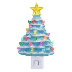 Light Blue Nostalgic Tree Nightlight