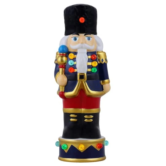 8" Illuminated Nostalgic Ceramic Nutcracker 3 8" Illuminated Nostalgic Ceramic Nutcracker