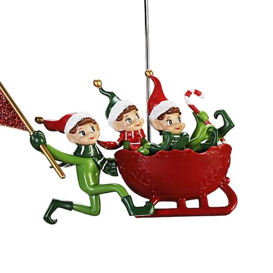 Elves In Sleigh Animated Tree Topper 8 Elves In Sleigh Animated Tree Topper - Image 6