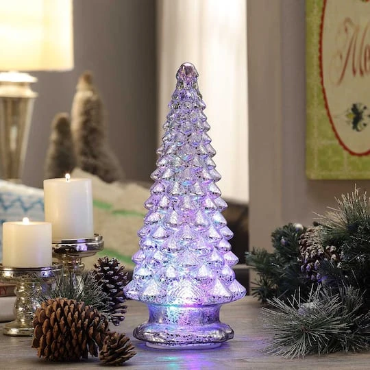 16" Illuminated Kaleidoscope Tree Tabletop Accent 6 16" Illuminated Kaleidoscope Tree Tabletop Accent - Image 4