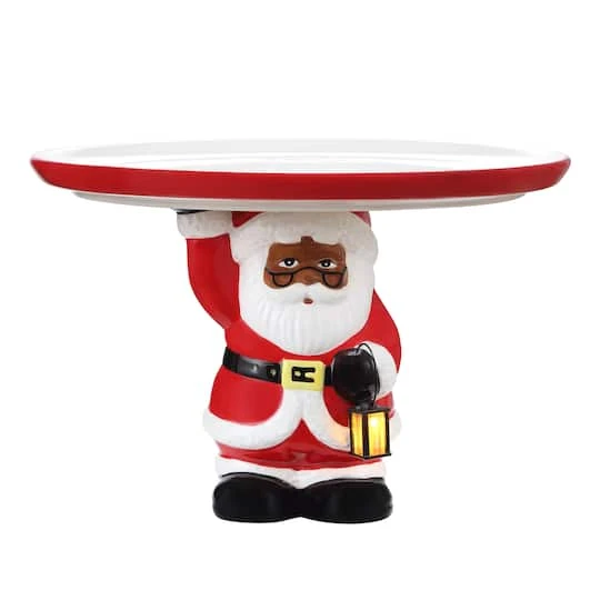 10" Nostalgic Santa Cake Plate 3 10" Nostalgic Santa Cake Plate