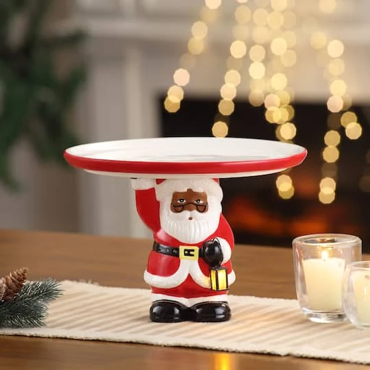 10" Nostalgic Santa Cake Plate 5 10" Nostalgic Santa Cake Plate - Image 3