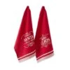 DII® Mr & Mrs Claus Dishtowel Set -Michaels X-Mas Decor D658330S 1