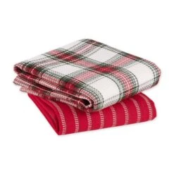 DII® Christmas Plaid Dishtowel Set 10 DII® Christmas Plaid Dishtowel Set -Michaels X-Mas Decor D658338S 2