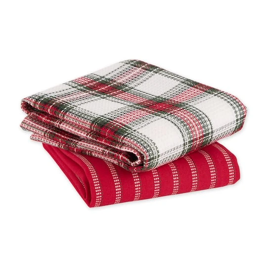 DII® Christmas Plaid Dishtowel Set 5 DII® Christmas Plaid Dishtowel Set - Image 3