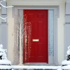 6ft. Pre-Lit Outdoor Willow Artificial Christmas Tree, Clear Lights -Michaels X-Mas Decor D659578S 3