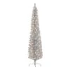 6ft. Pre-Lit Silver Tinsel Artificial Christmas Tree, Clear Lights 1 6ft. Pre-Lit Silver Tinsel Artificial Christmas Tree, Clear Lights -Michaels X-Mas Decor D659649S 1