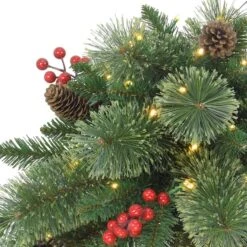 18" Pre-Lit LED Cashmere Branch Urn Filler 9 18" Pre-Lit LED Cashmere Branch Urn Filler -Michaels X-Mas Decor D659673S 2