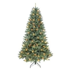 7.5ft. Pre-Lit Monterey Spruce Artificial Christmas Tree, Clear Incandescent Lights