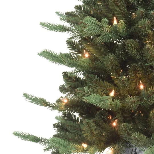 7.5ft. Pre-Lit Potted Artificial Christmas Tree, Clear Incandescent Lights 5 7.5ft. Pre-Lit Potted Artificial Christmas Tree, Clear Incandescent Lights - Image 3