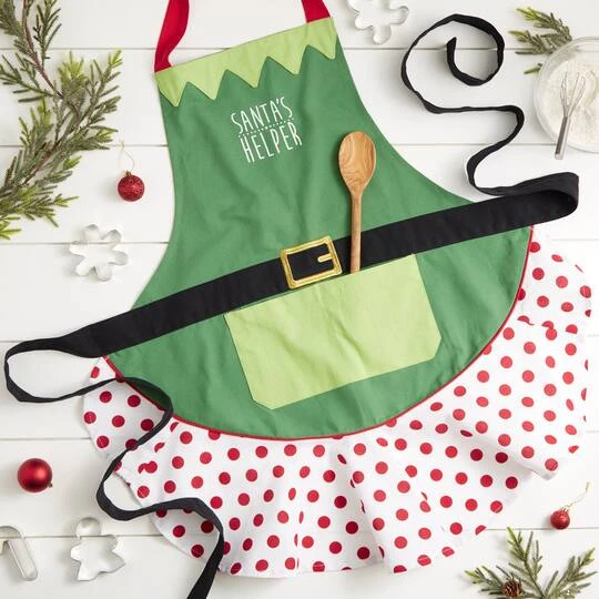 DII® Santa's Helper Ruffle Apron 8 DII® Santa's Helper Ruffle Apron - Image 6