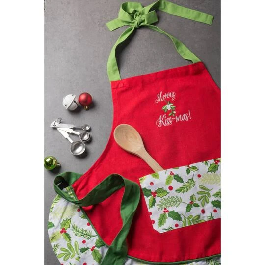 DII® Merry Kissmas Ruffle Apron 5 DII® Merry Kissmas Ruffle Apron - Image 3