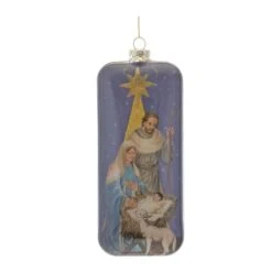 Melrose 6ct. 8" Nativity Glass Ornament 7 Melrose 6ct. 8" Nativity Glass Ornament -Michaels X-Mas Decor D660742S 2