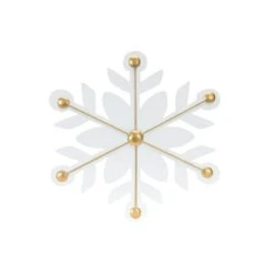 Melrose 12ct. White & Gold Iron Snowflake Ornaments 12 Melrose 12ct. White & Gold Iron Snowflake Ornaments -Michaels X-Mas Decor D660785S 4