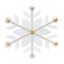 Melrose 12ct. White & Gold Iron Snowflake Ornaments 13 Melrose 12ct. White & Gold Iron Snowflake Ornaments -Michaels X-Mas Decor D660785S 5