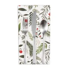 DII® Holiday Sprigs Printed Napkin Set, 6ct. -Michaels X-Mas Decor D662316S 2