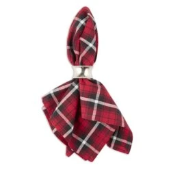 DII® Glad Tidings Plaid Napkin Set, 6ct. -Michaels X-Mas Decor D662318S 2