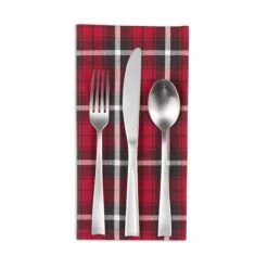 DII® Glad Tidings Plaid Napkin Set, 6ct. -Michaels X-Mas Decor D662318S 3