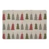 Cream Tree Pattern Floor Mat -Michaels X-Mas Decor D662406S 1