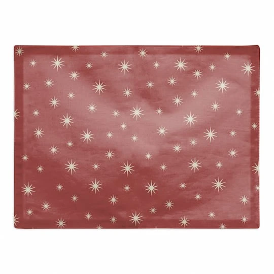 Red Twinkle Cotton Twill Placemat 3 Red Twinkle Cotton Twill Placemat