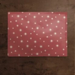Red Twinkle Cotton Twill Placemat 7 Red Twinkle Cotton Twill Placemat -Michaels X-Mas Decor D662452S 3