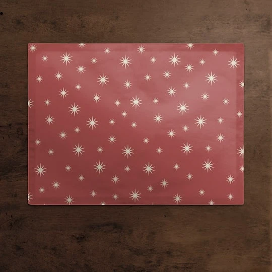 Red Twinkle Cotton Twill Placemat 5 Red Twinkle Cotton Twill Placemat - Image 3