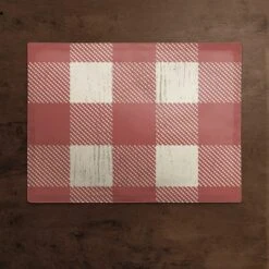 Red Buffalo Check Cotton Twill Placemat 7 Red Buffalo Check Cotton Twill Placemat -Michaels X-Mas Decor D662455S 2