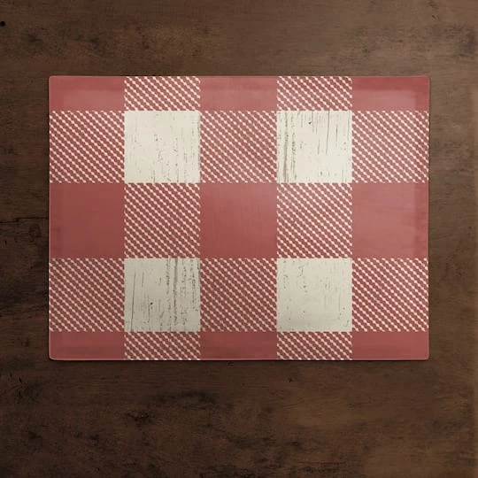 Red Buffalo Check Cotton Twill Placemat 5 Red Buffalo Check Cotton Twill Placemat - Image 3