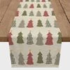 72" Cream Tree Pattern Cotton Twill Runner -Michaels X-Mas Decor D662470S 1