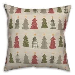 Cream Tree Pattern Throw Pillow -Michaels X-Mas Decor D662503S 1 1