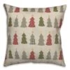 Cream Tree Pattern Throw Pillow 1 Cream Tree Pattern Throw Pillow -Michaels X-Mas Decor D662503S 1