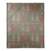 Gray Tree Pattern Coral Fleece Blanket -Michaels X-Mas Decor D662527S 1