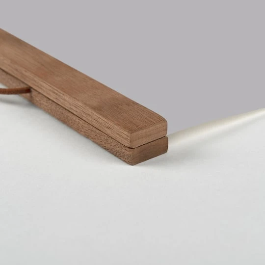 Gray Tis The Season Hanging Canvas In Teak Frame 5 Gray Tis The Season Hanging Canvas In Teak Frame - Image 3