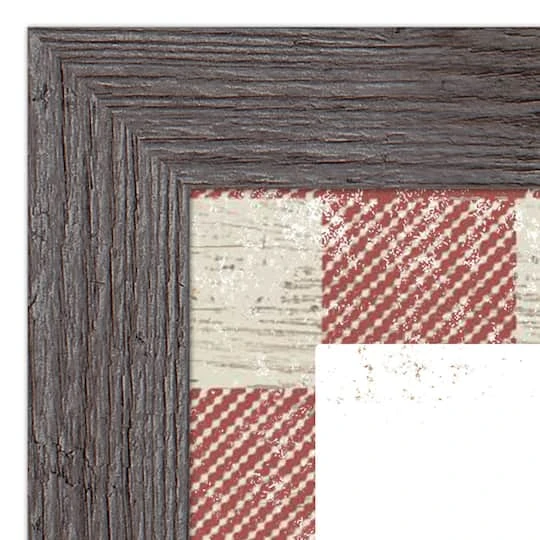 Red Buffalo Check Holiday Phrases Print In Western Gray Frame 6 Red Buffalo Check Holiday Phrases Print In Western Gray Frame - Image 4