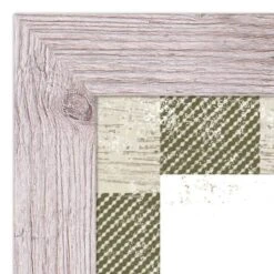 Green Buffalo Check Holiday Phrases Print In Western White Frame -Michaels X-Mas Decor D662569S 3