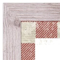 Red Buffalo Check Holiday Phrases Print In Western White Frame -Michaels X-Mas Decor D662574S 3