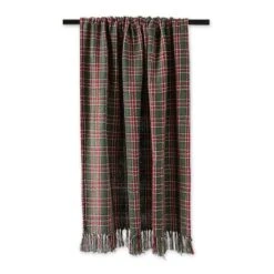 DII® O Christmas Tree Plaid Recycled Cotton Throw 10 DII® O Christmas Tree Plaid Recycled Cotton Throw -Michaels X-Mas Decor D663092S 2