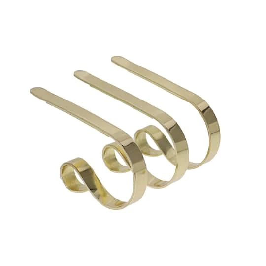 Original MantleClip® Brass Stocking Holders, 3ct. 4 Original MantleClip® Brass Stocking Holders, 3ct. - Image 2